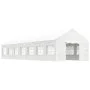 Gazebo with white polyethylene roof 15.61x4.08x3.22 m by vidaXL, Tents and gazebos - Ref: Foro24-3155491, Price: 1,00 €, Disc...