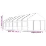 Pavillon mit weißem Polyethylendach 13,38 x 4,08 x 3,22 m von vidaXL, Zelte und Pavillons - Ref: Foro24-3155490, Preis: 838,0...