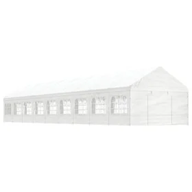 Gazebo with white polyethylene roof 20.07x4.08x3.22 m by vidaXL, Tents and gazebos - Ref: Foro24-3155493, Price: 1,00 €, Disc...