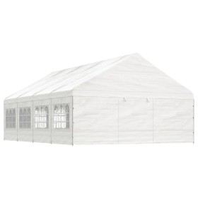 Cenador con techo polietileno blanco 8,92x5,88x3,75 m de vidaXL, Carpas y cenadores - Ref: Foro24-3155496, Precio: 656,59 €, ...