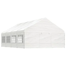 Gazebo with white polyethylene roof 8.92x5.88x3.75 m by vidaXL, Tents and gazebos - Ref: Foro24-3155496, Price: 712,57 €, Dis...