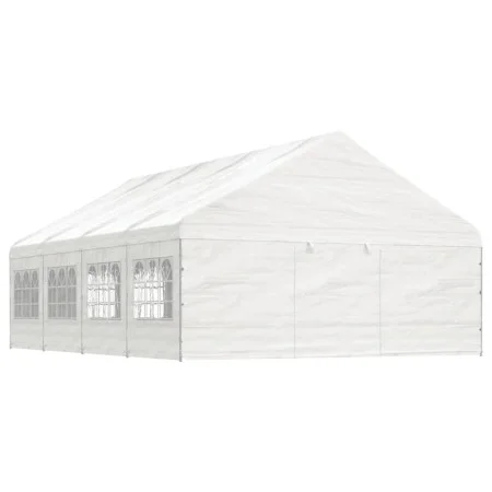 Pavillon mit weißem Polyethylendach 8,92 x 5,88 x 3,75 m von vidaXL, Zelte und Pavillons - Ref: Foro24-3155496, Preis: 712,57...