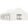 Gazebo with white polyethylene roof 8.92x5.88x3.75 m by vidaXL, Tents and gazebos - Ref: Foro24-3155496, Price: 643,08 €, Dis...
