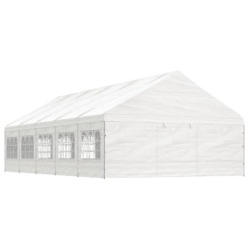 Pavillon mit weißem Polyethylendach 11,15x5,88x3,75 m von vidaXL, Zelte und Pavillons - Ref: Foro24-3155497, Preis: 778,13 €,...