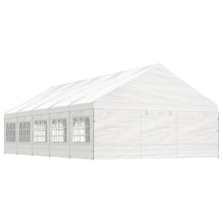 Pavillon mit weißem Polyethylendach 11,15x5,88x3,75 m von vidaXL, Zelte und Pavillons - Ref: Foro24-3155497, Preis: 778,13 €,...