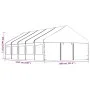 Gazebo with white polyethylene roof 11.15x5.88x3.75 m by vidaXL, Tents and gazebos - Ref: Foro24-3155497, Price: 861,40 €, Di...