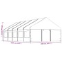 Pavillon mit weißem Polyethylendach 11,15x5,88x3,75 m von vidaXL, Zelte und Pavillons - Ref: Foro24-3155497, Preis: 778,13 €,...