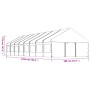 Pavillon mit weißem Polyethylendach 17,84 x 5,88 x 3,75 m von vidaXL, Zelte und Pavillons - Ref: Foro24-3155500, Preis: 1,00 ...