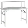 Küchenarbeitstisch mit Edelstahlablage 120x60x115cm von vidaXL, Wiederherstellung - Ref: Foro24-3155991, Preis: 237,98 €, Rab...