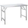Küchenarbeitstisch mit Edelstahlablage 120x60x115cm von vidaXL, Wiederherstellung - Ref: Foro24-3155991, Preis: 237,98 €, Rab...