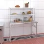 Küchenarbeitstisch mit Edelstahlregal 120x60x145cm von vidaXL, Wiederherstellung - Ref: Foro24-3155992, Preis: 278,95 €, Raba...