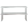 Küchenarbeitstisch mit Edelstahlregal 120x60x145cm von vidaXL, Wiederherstellung - Ref: Foro24-3155992, Preis: 325,56 €, Raba...