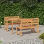 Garten-Essgruppe 3-teilig aus massivem Teakholz von vidaXL, Gartensets - Ref: Foro24-3157193, Preis: 621,50 €, Rabatt: %