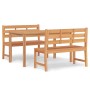 Garten-Essgruppe 3-teilig aus massivem Teakholz von vidaXL, Gartensets - Ref: Foro24-3157193, Preis: 621,50 €, Rabatt: %