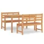 Garten-Essgruppe 3-teilig aus massivem Teakholz von vidaXL, Gartensets - Ref: Foro24-3157193, Preis: 600,12 €, Rabatt: %