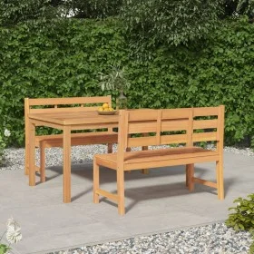 Garden dining set 3 pieces solid teak wood by vidaXL, Garden sets - Ref: Foro24-3157196, Price: 620,00 €, Discount: %