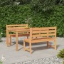 Juego de comedor para jardín 3 pzas madera maciza de teca de vidaXL, Conjuntos de jardín - Ref: Foro24-3157196, Precio: 631,08 €