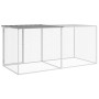 Chicken coop with light gray galvanized steel roof 203x98x90 cm by vidaXL, Cages and habitats for small animals - Ref: Foro24...