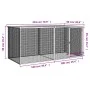 Chicken coop with anthracite galvanized steel roof 203x98x90 cm by vidaXL, Cages and habitats for small animals - Ref: Foro24...