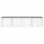 Gallinero con techo acero galvanizado antracita 403x98x90 cm de vidaXL, Jaulas y habitáculos para animales pequeños - Ref: Fo...