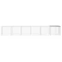 Chicken coop with light gray galvanized steel roof 603x98x90 cm by vidaXL, Cages and habitats for small animals - Ref: Foro24...