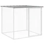 Chicken coop with light gray galvanized steel roof 603x98x90 cm by vidaXL, Cages and habitats for small animals - Ref: Foro24...