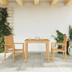 Stackable garden chairs 2 pcs teak wood 56.5x57.5x91 cm by vidaXL, Garden chairs - Ref: Foro24-364404, Price: 289,53 €, Disco...