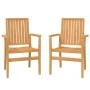 Stapelbare Gartenstühle 2 Stück Teakholz 56,5x57,5x91 cm von vidaXL, Gartenstühle - Ref: Foro24-364404, Preis: 285,56 €, Raba...