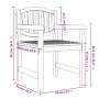 Gartenstühle 2 Einheiten aus massivem Teakholz 58x59x88 cm von vidaXL, Gartenstühle - Ref: Foro24-364407, Preis: 213,34 €, Ra...