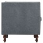 Sillón de tela gris