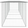 Chicken coop with light gray galvanized steel roof 403x98x90 cm by vidaXL, Cages and habitats for small animals - Ref: Foro24...