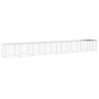 Gallinero con techo acero galvanizado gris claro 803x98x90 cm