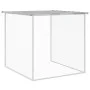 Gallinero con techo acero galvanizado gris claro 203x98x90 cm de vidaXL, Jaulas y habitáculos para animales pequeños - Ref: F...