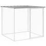 Chicken coop with light gray galvanized steel roof 1003x98x90 cm by vidaXL, Cages and habitats for small animals - Ref: Foro2...