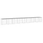 Gallinero con techo acero galvanizado gris claro 803x98x90 cm de vidaXL, Jaulas y habitáculos para animales pequeños - Ref: F...