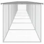 Gallinero con techo acero galvanizado gris claro 803x98x90 cm de vidaXL, Jaulas y habitáculos para animales pequeños - Ref: F...