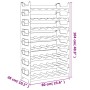 Stackable PP wine rack for 48 bottles by vidaXL, Wine racks - Ref: Foro24-3189182, Price: 111,32 €, Discount: %
