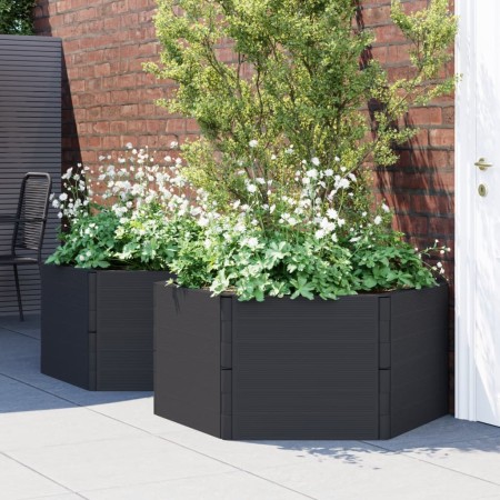Planters 2 units PP anthracite gray by vidaXL, Pots and planters - Ref: Foro24-3189184, Price: 182,92 €, Discount: %