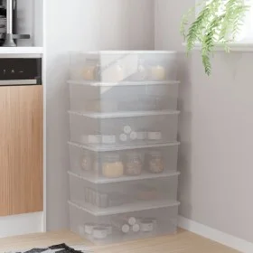 Stackable storage boxes 6 pcs plastic 10 L by vidaXL, Storage baskets - Ref: Foro24-3189187, Price: 54,58 €, Discount: %