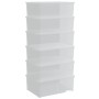 Stapelbare Aufbewahrungsboxen 6 Stück Kunststoff 10 L von vidaXL, Aufbewahrungskörbe - Ref: Foro24-3189187, Preis: 48,70 €, R...