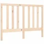 Bed frame with solid wood headboard 140x200 cm by vidaXL, Beds and slatted bases - Ref: Foro24-3193791, Price: 121,21 €, Disc...