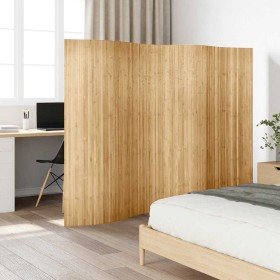 Biombo divisor de bambú natural 250x165 cm