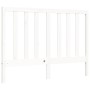 Weißer Massivholzbettrahmen mit Kopfteil 140x200 cm von vidaXL, Betten und Lattenroste - Ref: Foro24-3193792, Preis: 133,05 €...