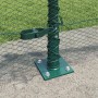 Reja con postes Verde 0.4 x 50 m Acero recubierto de PVC