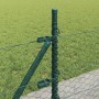 Reja con postes Verde 0.4 x 50 m Acero recubierto de PVC
