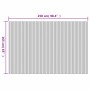Biombo divisor de bambú natural 250x165 cm