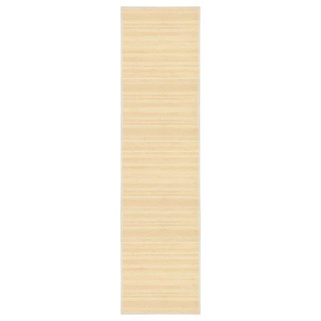 Alfombra de bambú color natural 80x300 cm en Alfombras | Comprar online en Foro24