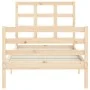 Bettgestell mit Massivholzkopfteil 90x200 cm von vidaXL, Betten und Lattenroste - Ref: Foro24-3193971, Preis: 88,58 €, Rabatt: %