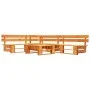Garden pallet furniture set 4 pieces honey brown wood by vidaXL, Garden sets - Ref: Foro24-277453, Price: 261,71 €, Discount: %