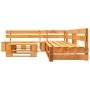 Garden pallet furniture set 4 pieces honey brown wood by vidaXL, Garden sets - Ref: Foro24-277453, Price: 261,71 €, Discount: %